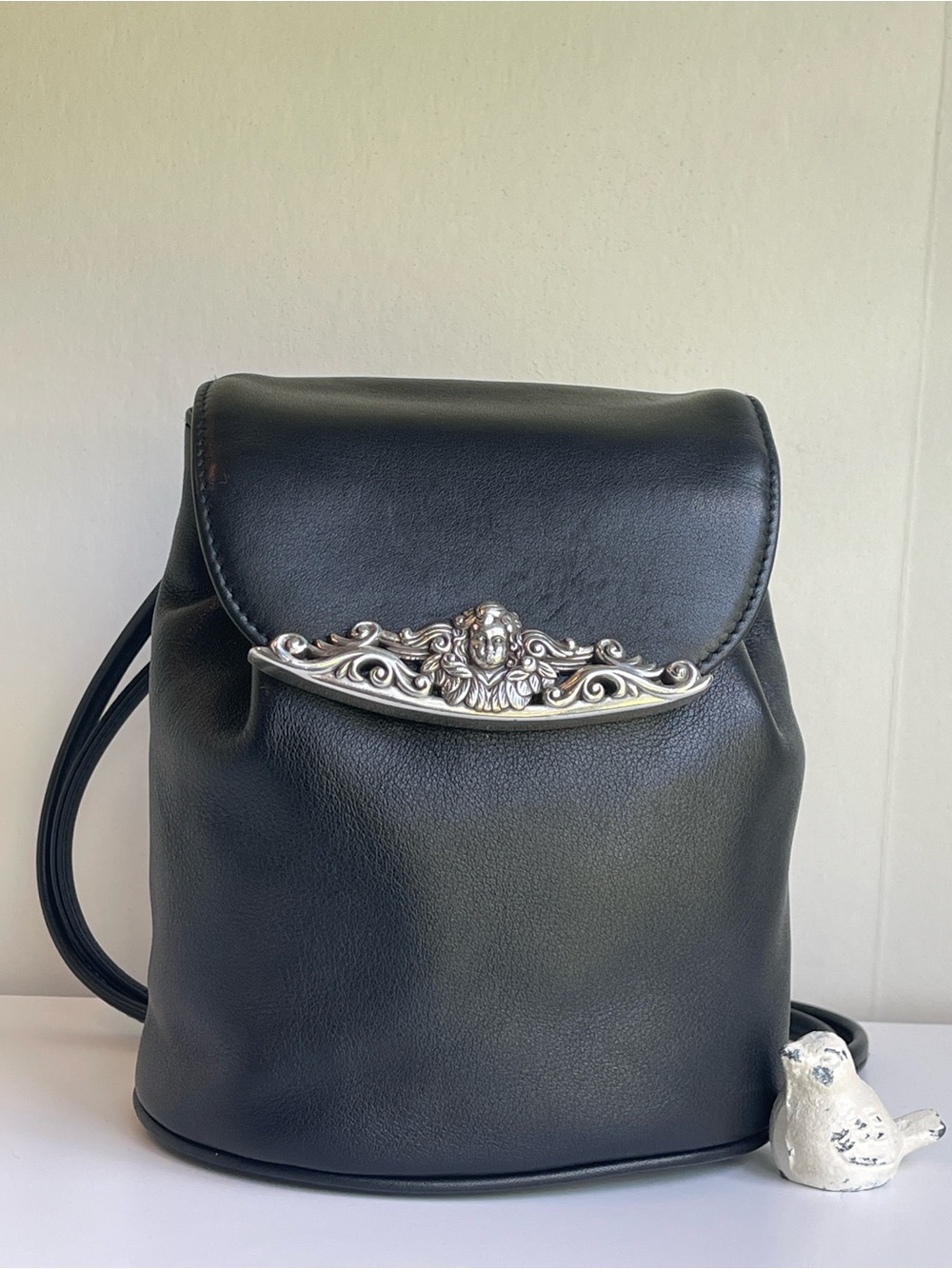 Brighton Vintage Drawstring Bucket Crossbody Bag